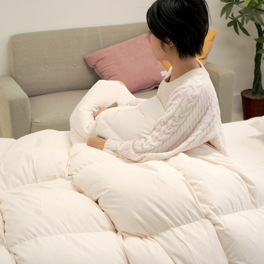 羽毛掛け布団使用イメージ