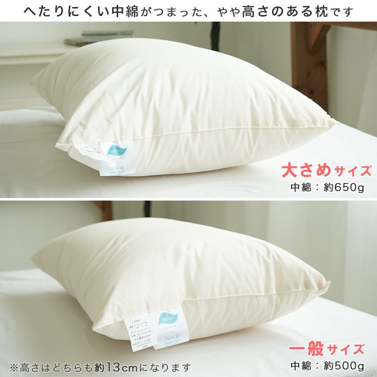 ダクロン 枕 厚み