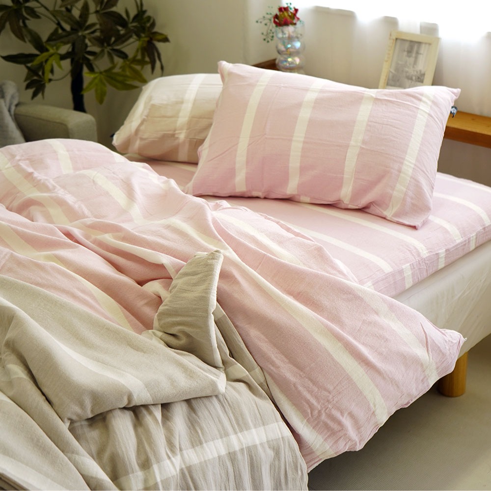 綿100% 先染め洗いざらし布団カバー イメージ