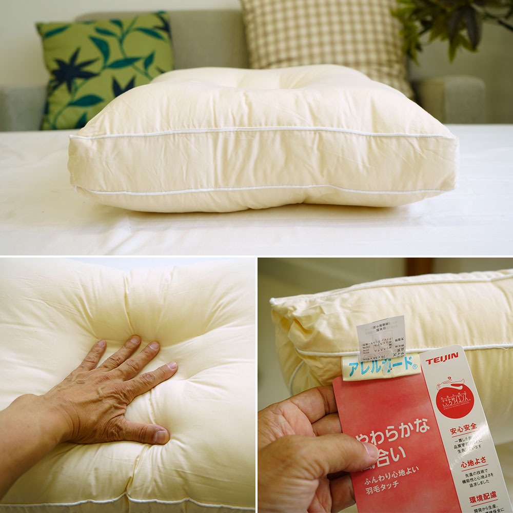 防ダニ アレルガード くぼみ型まくら イメージ