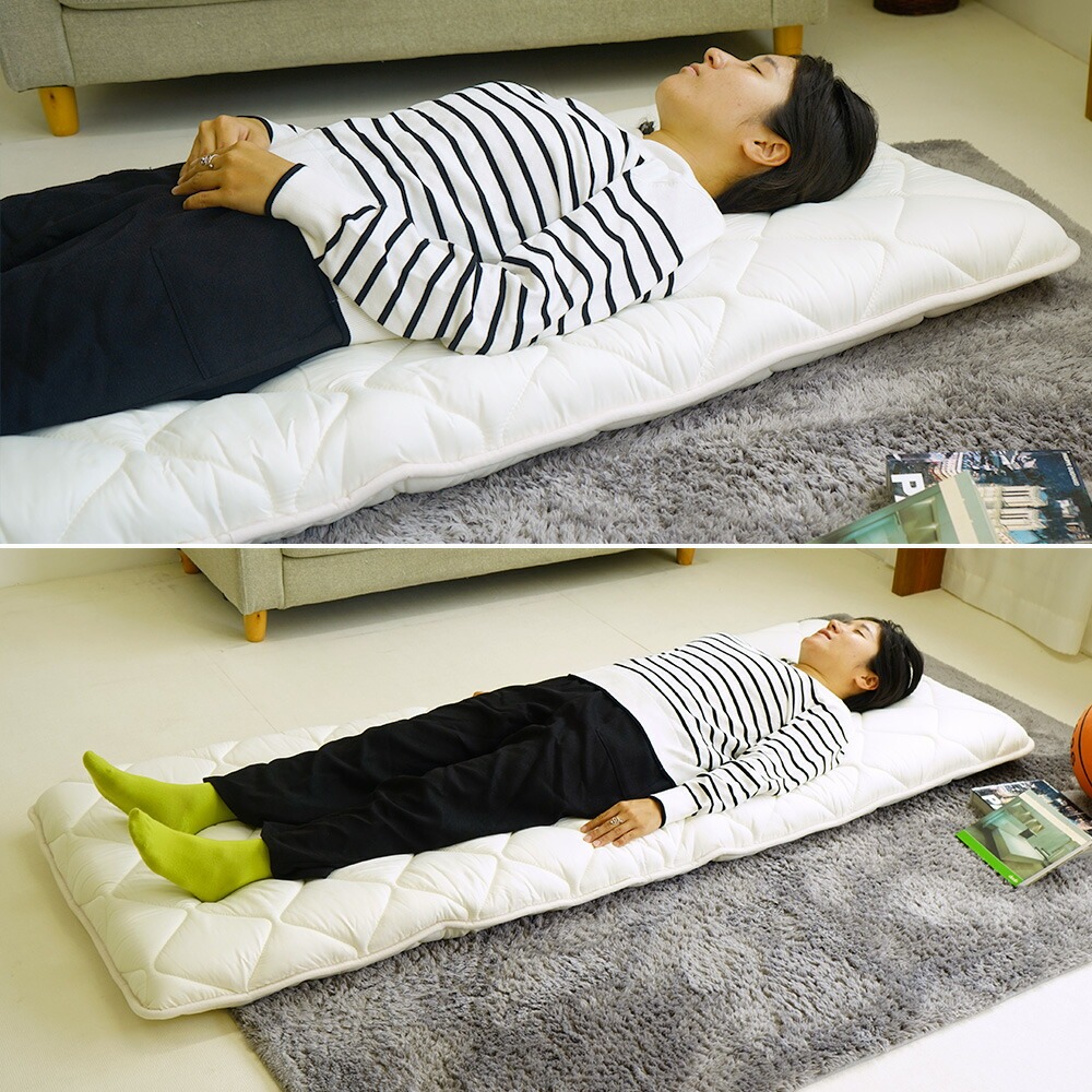 ミニシングル敷布団 増量タイプ 使用イメージ