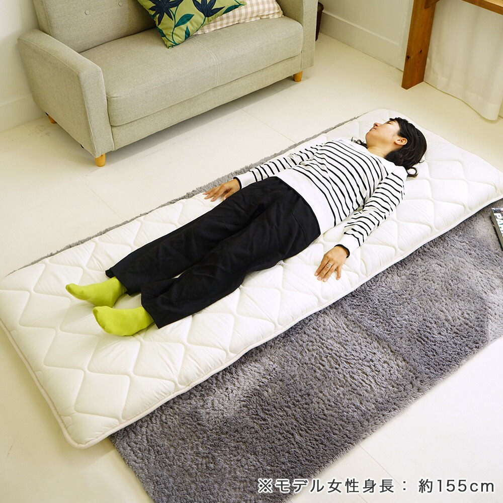 セミシングル敷布団 増量タイプ 使用イメージ