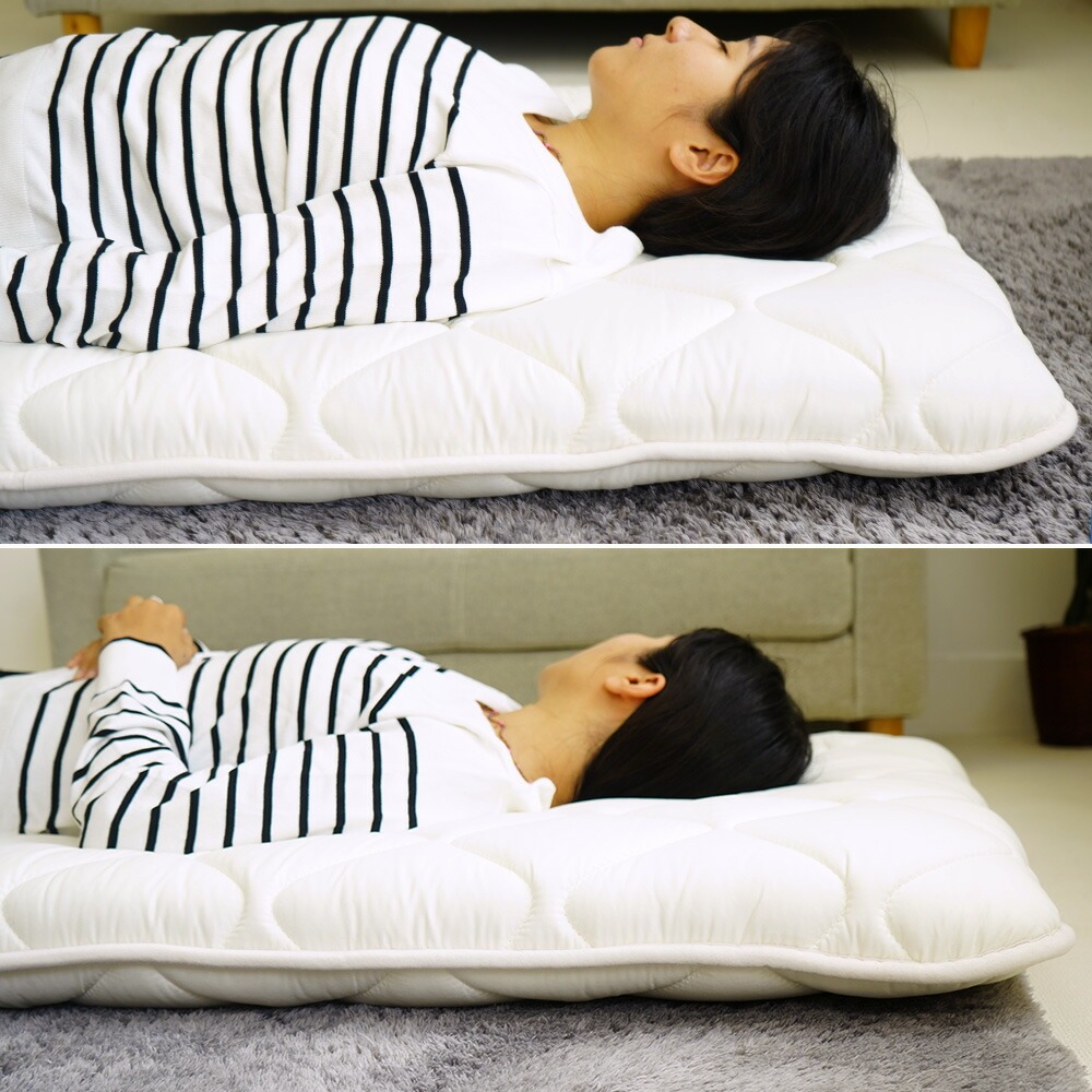 セミシングル敷布団 増量タイプ 使用イメージ