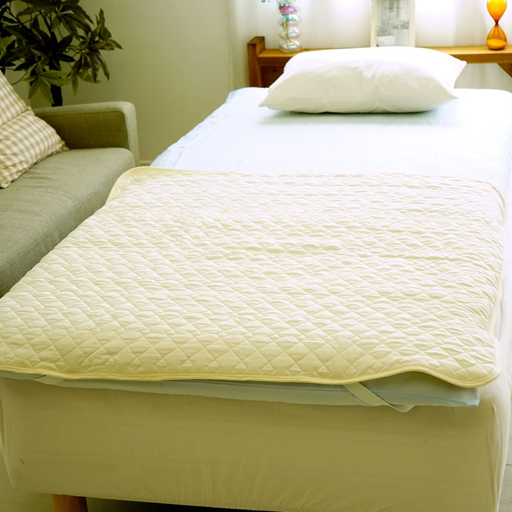 ピュアコットンガーゼ 足ポケット式 敷パッド イメージ