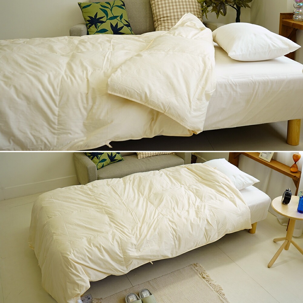 合掛け 羽毛掛布団使用イメージ