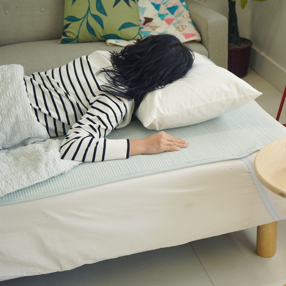 ヌビ 水洗い加工 敷パッド 使用イメージ