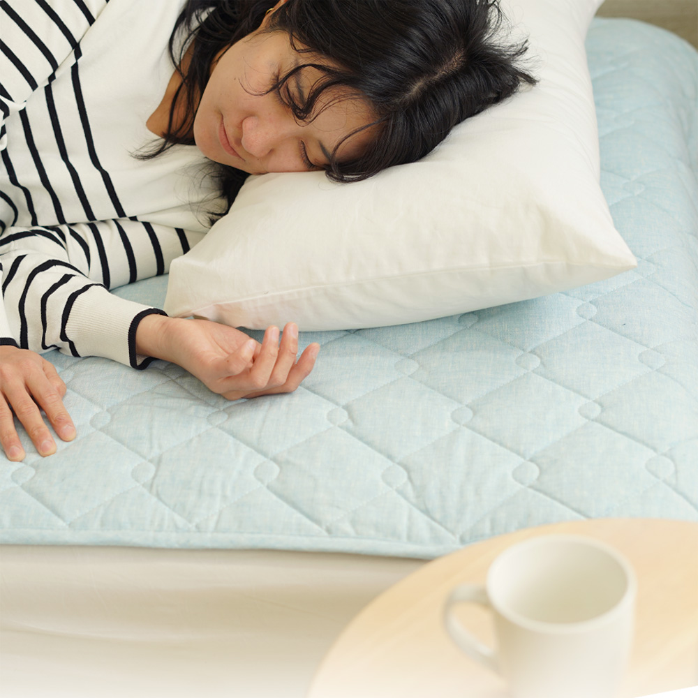 フレンチリネン レーヨン 敷パッド イメージ