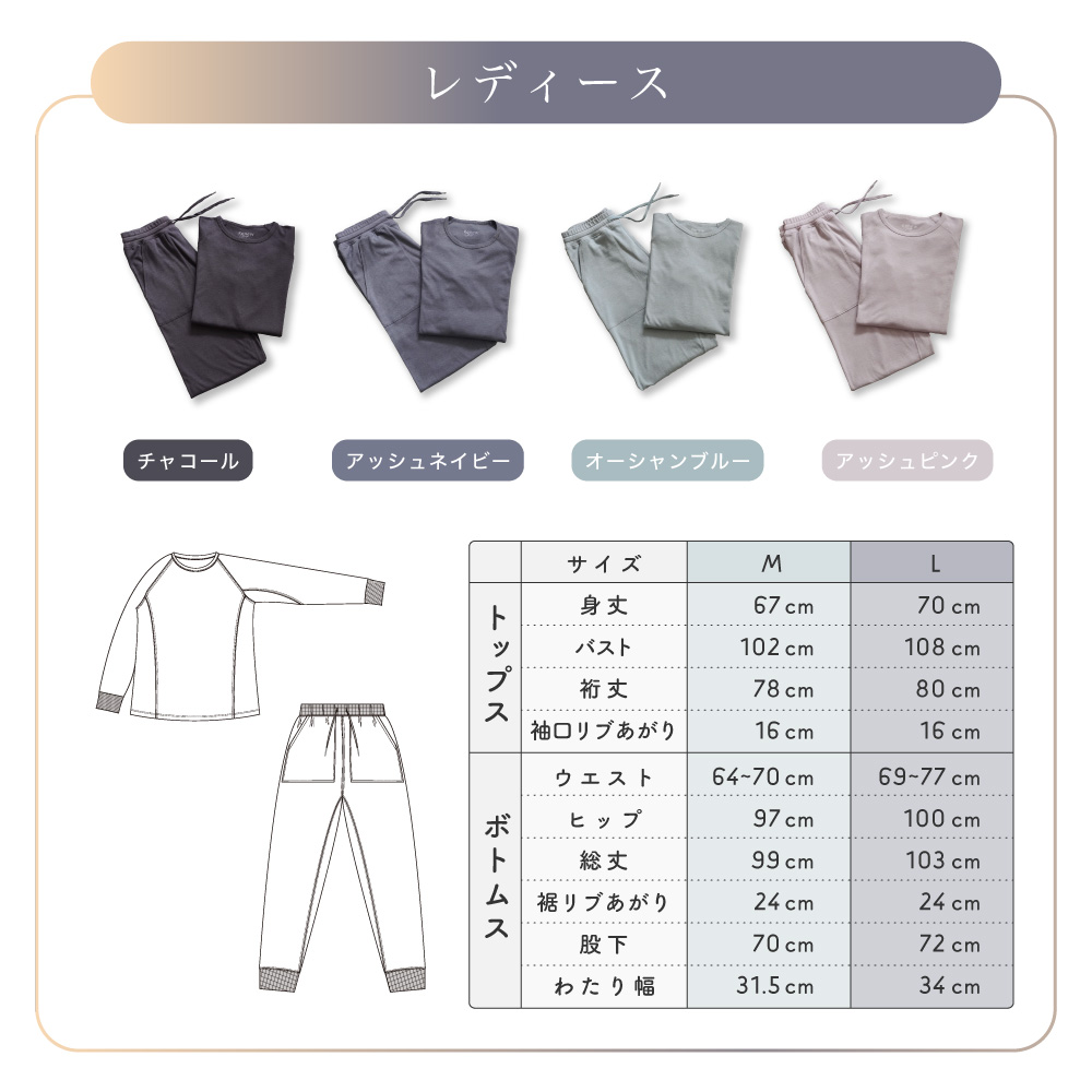 レディースサイズ表