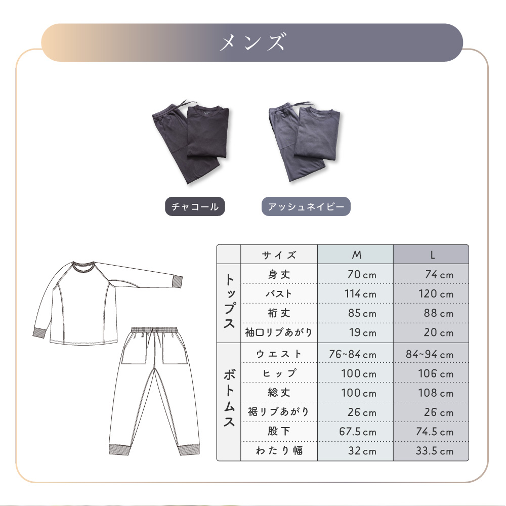 メンズサイズ表