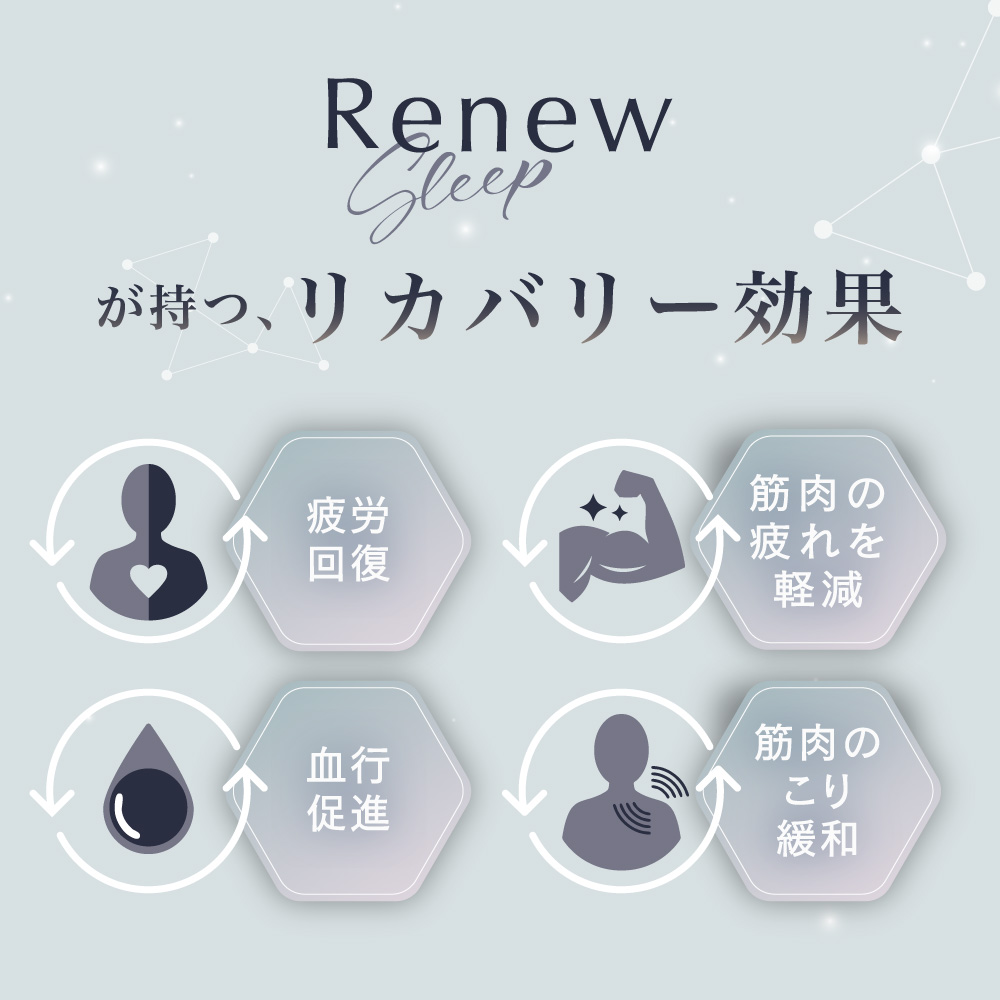 Renew Sleepが持つ、リカバリー効果