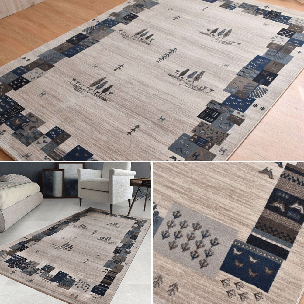 ウィルトン織ラグ・カーペット コルドバ アイボリー